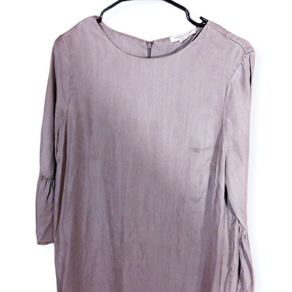 Beach Lunch Lounge Gray Shift Dress sz S - Picture 3 of 4